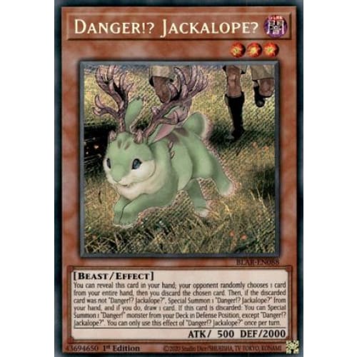 Danger!? Jackalope? (BLAR-EN088) Secret Rare 1st Edition