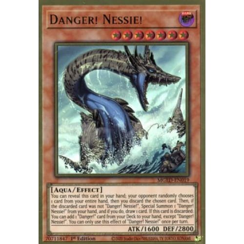 Danger! Nessie! (MGED-EN019) Premium Gold Rare 1st Edition