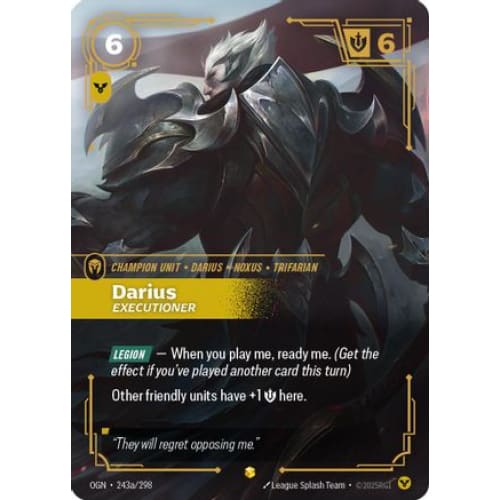 Darius - Executioner (Alternate Art) (243a/298) - Origins