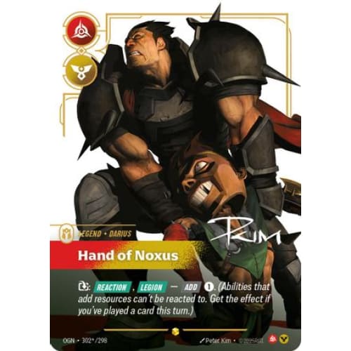 Darius - Hand of Noxus (Signature) (302*/298) - Origins