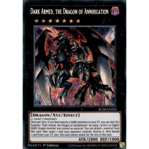 Dark Armed the Dragon of Annihilation (BLAR-EN050) Secret