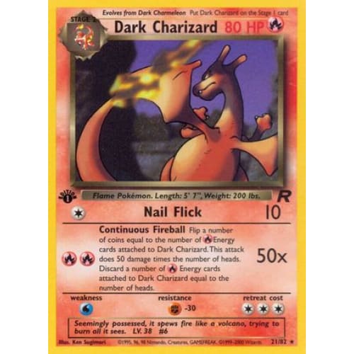 Dark Charizard (021/082) Rare Classic Unlimited - Single