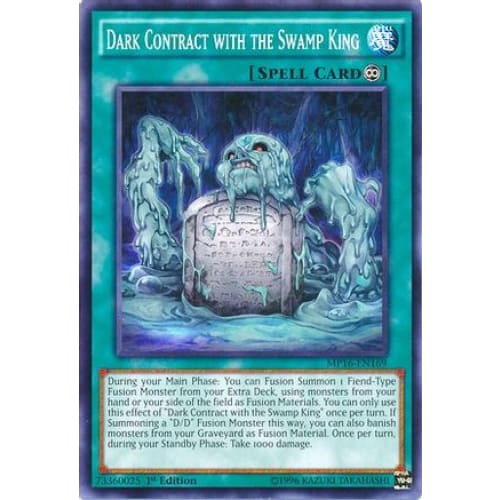 Dark Contract with the Swamp King - MP16-EN169 Common 1st