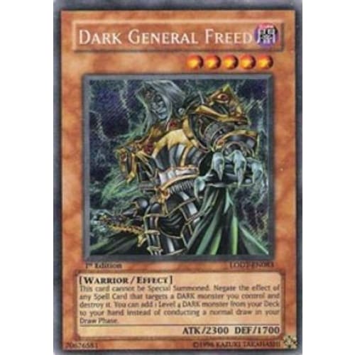Dark General Freed (LODT-EN083) Secret Rare 1st Edition