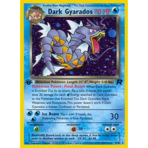 Dark Gyarados (008/082) Holo Rare Unlimited Holofoil