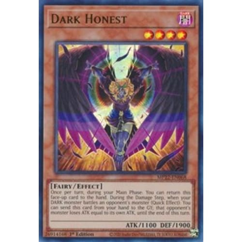 Dark Honest (MP22-EN068) Ultra Rare 1st Edition - Single