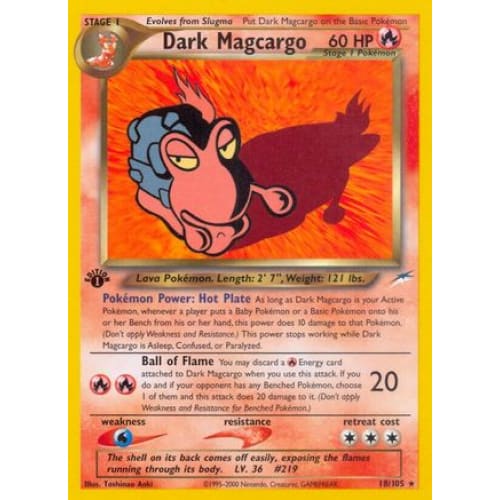 Dark Magcargo (018/105) Rare Classic Unlimited - Single