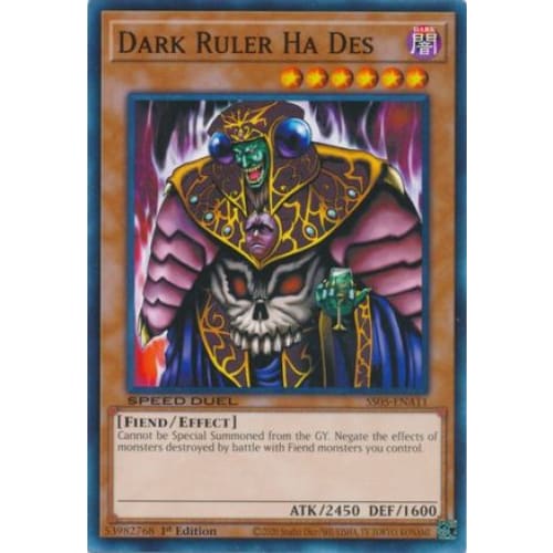 Dark Ruler Ha Des (STP3-EN001) Ultra Rare Unlimited - Single