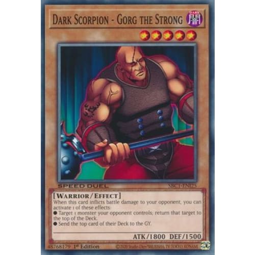 Dark Scorpion - Gorg the Strong - SBC1-ENI25 Common 1st