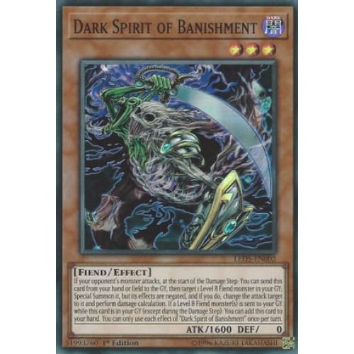 Dark Spirit of Banishment (LED5-EN002) Super Rare 1st