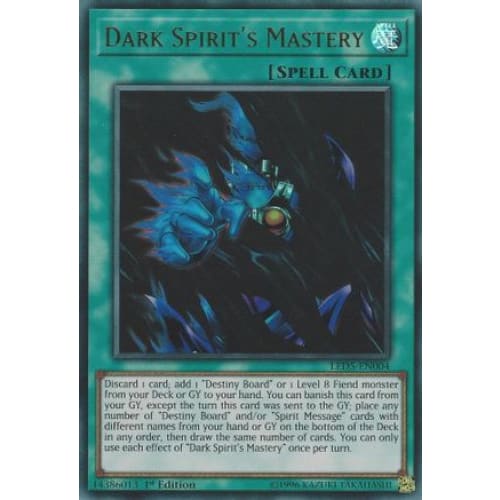 Dark Spirit’s Mastery (LED5-EN004) Ultra Rare 1st Edition
