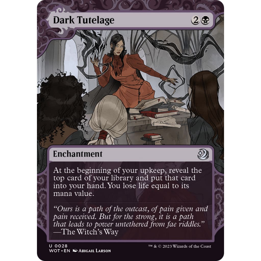 Dark Tutelage (WOT-028): (Showcase) (Borderless) - Single