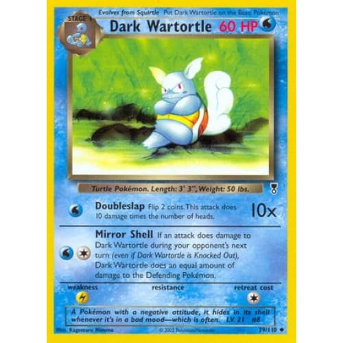 Dark Wartortle (039/110) Uncommon Reverse Holofoil - Single