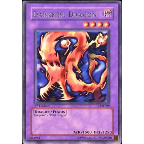 Darkfire Dragon (LOB-019) Rare Unlimited - Single