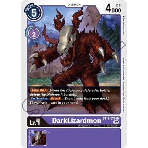 DarkLizardmon - BT11-079 - Common Foil - Single