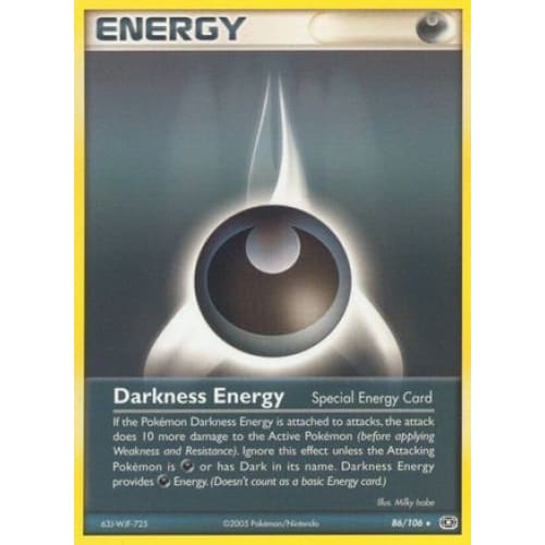 Darkness Energy (086/106) Rare Classic Reverse Holofoil