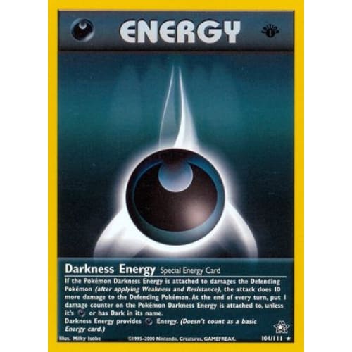 Darkness Energy (104/111) Rare Classic Unlimited - Single