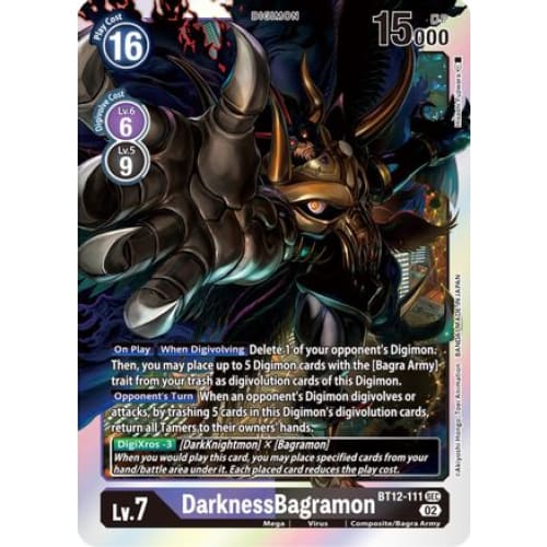 DarknessBagramon - BT12-111 - Secret Rare Foil - Single