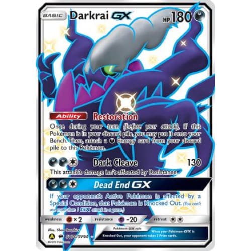 Darkrai-GX (SV70/094) Rare Shiny GX Holofoil - Single