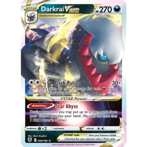 Darkrai VSTAR (099/189) Rare Holo Holofoil - Single