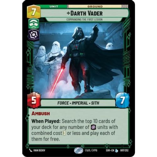 Darth Vader - Commanding the First Legion (087/252) - Spark
