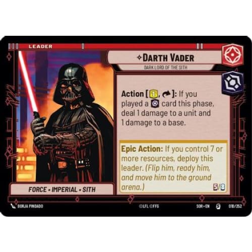 Darth Vader - Dark Lord of the Sith (010/252) - Spark