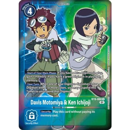 Davis Motomiya & Ken Ichijoji (Box Topper) (BT8-088 R) Rare