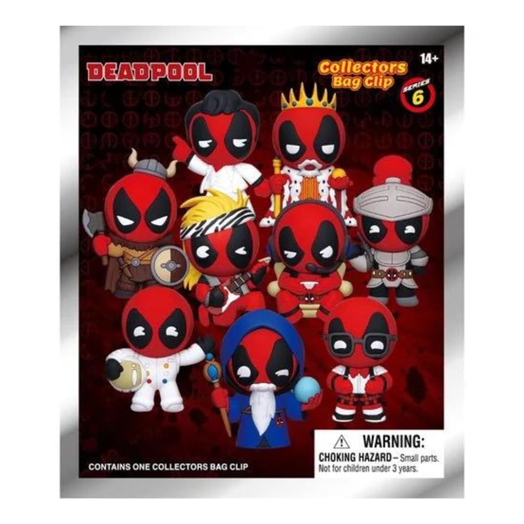Deadpool Series 6 3D Foam Bag Clip