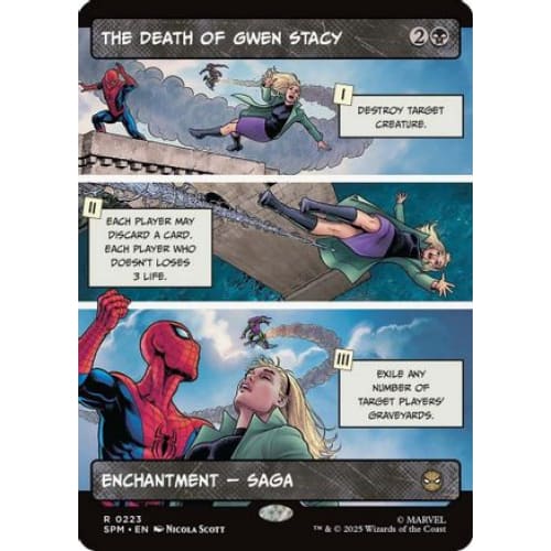 The Death of Gwen Stacy (Borderless) (SPM-223) Foil - Single