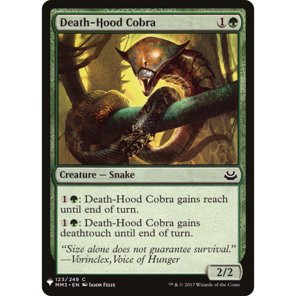 Death-Hood Cobra (PLST-MM3-123) - Single