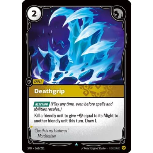 Deathgrip (163/221) - Spiritforged Foil - Single