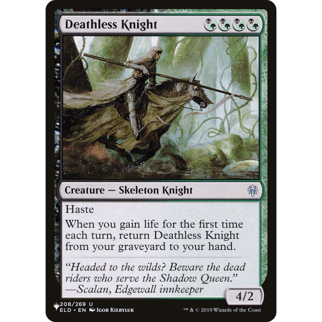 Deathless Knight (PLST-ELD-208) - Single