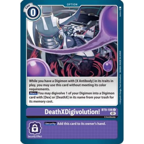 DeathXDigivolution! - BT9-106 - Common - Single
