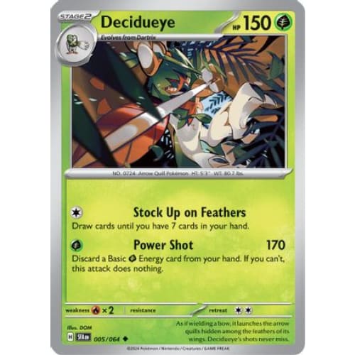 Decidueye (5) Uncommon Reverse Holofoil - Single