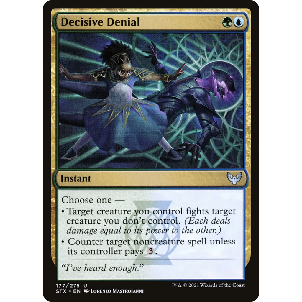 Decisive Denial (STX-177) Foil - Single