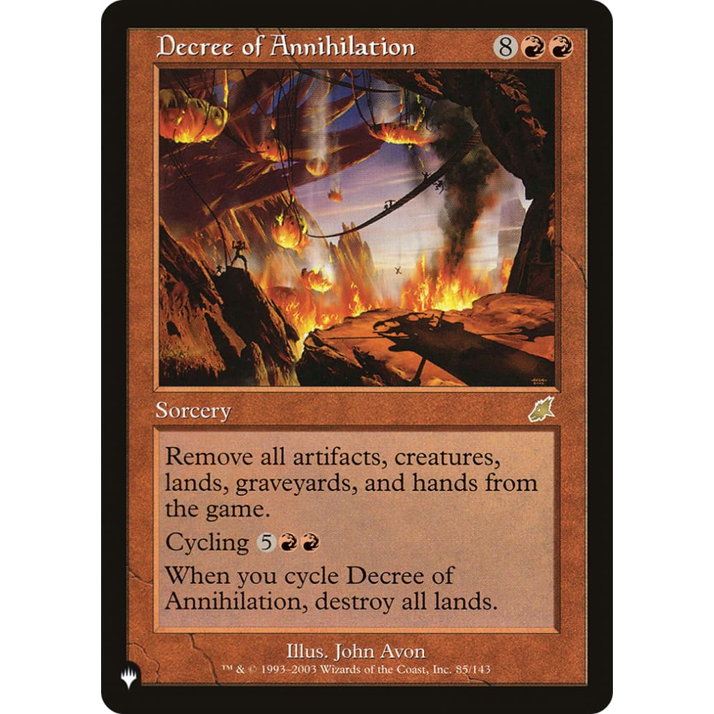 Decree of Annihilation (PLST-SCG-85) - Single