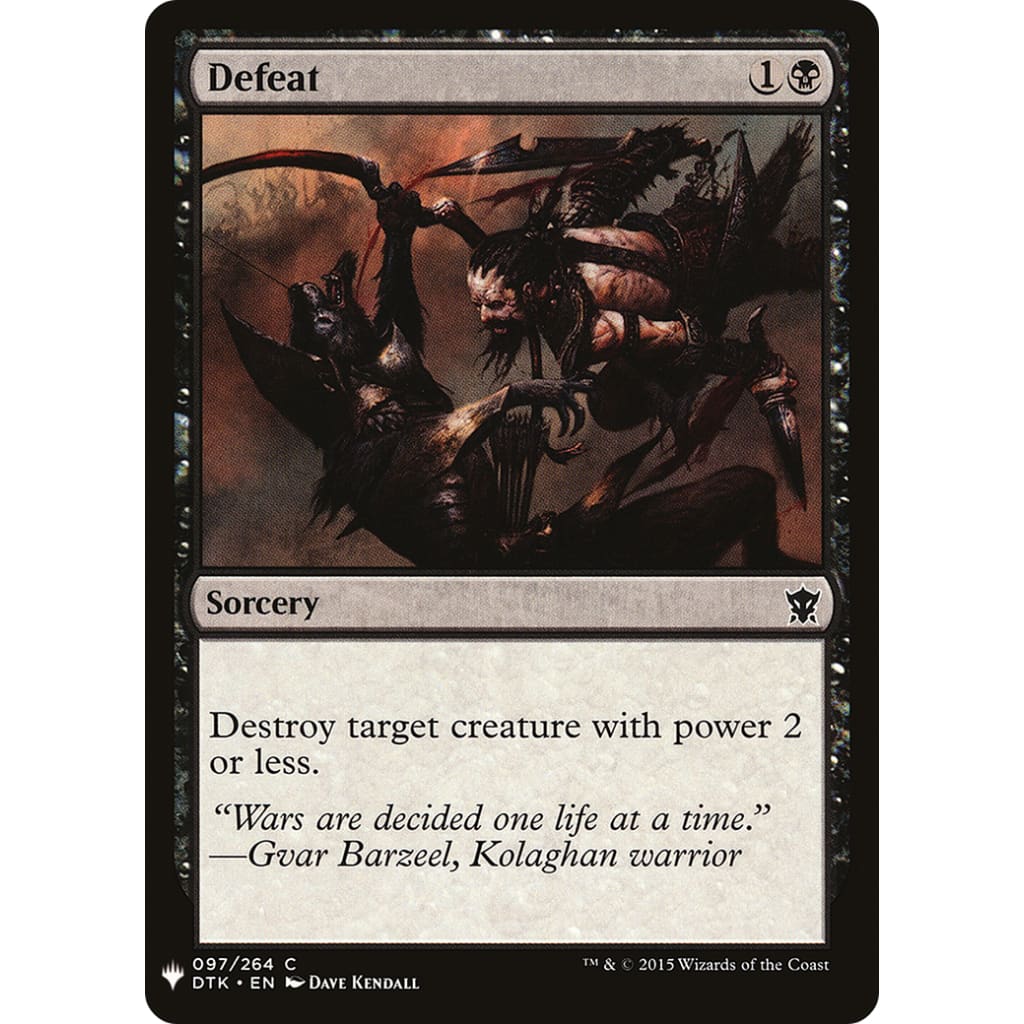 Defeat (PLST-DTK-97) - Single