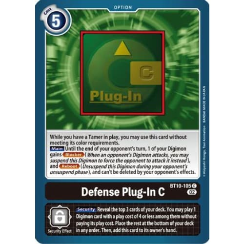 Defense Plug-In C - BT10-105 - Common - Single