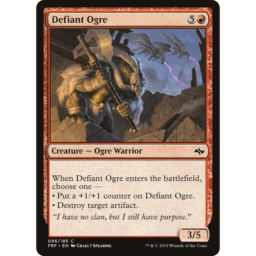 Defiant Ogre (FRF-096) Foil - Single