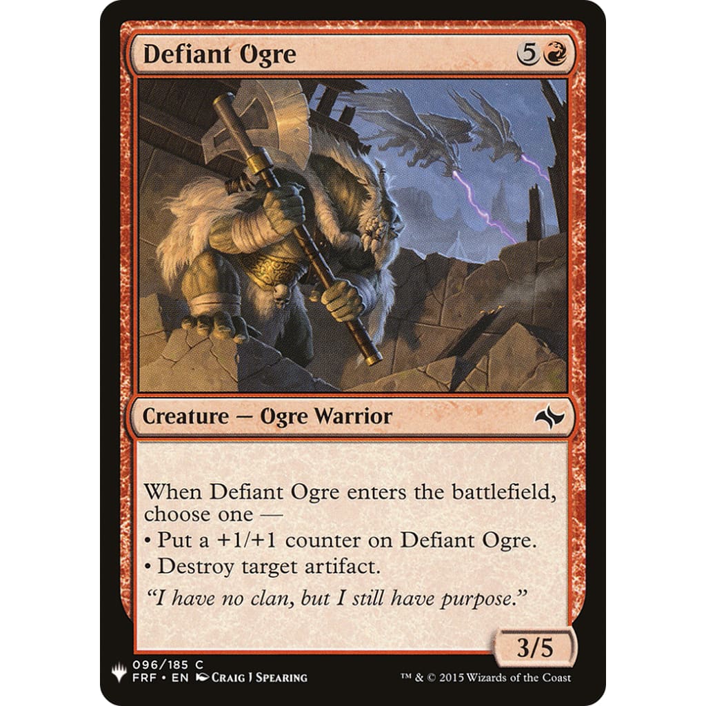Defiant Ogre (PLST-FRF-96) - Single