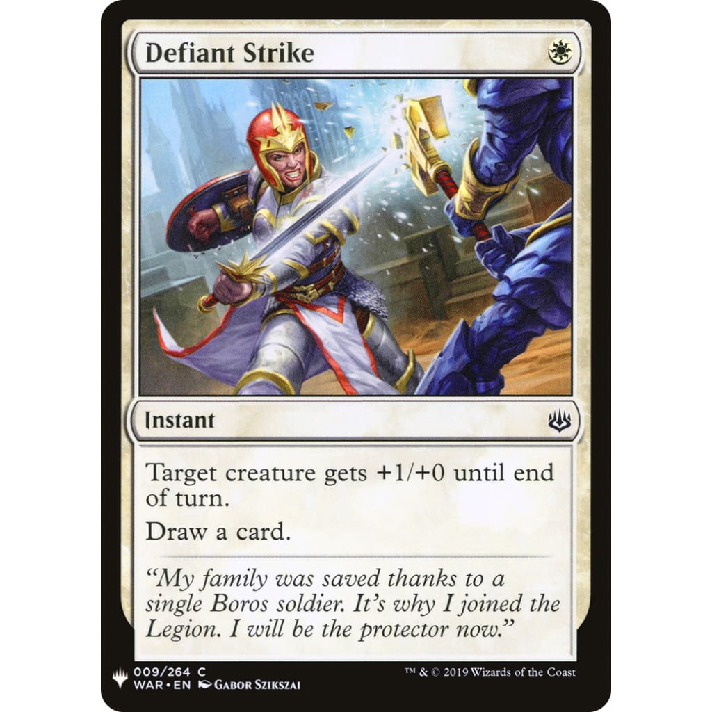 Defiant Strike (PLST-WAR-9) - Single