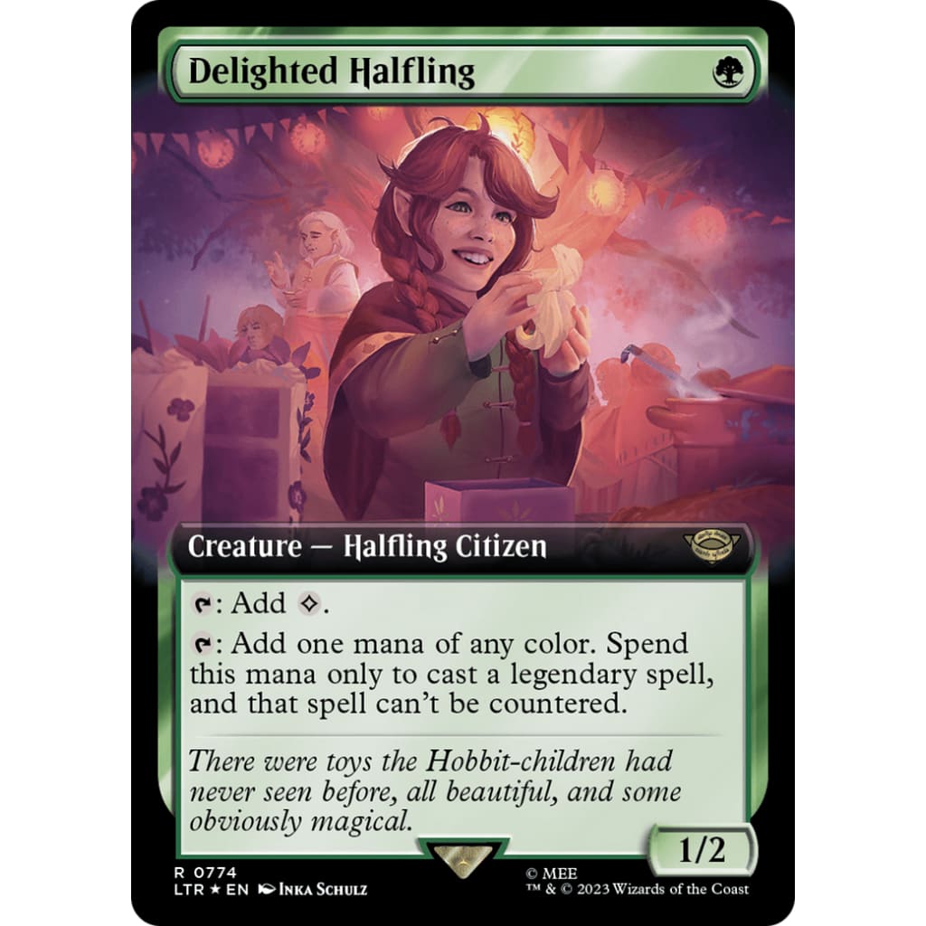 Delighted Halfling (LTR-774): (Extended Art) Foil - Single