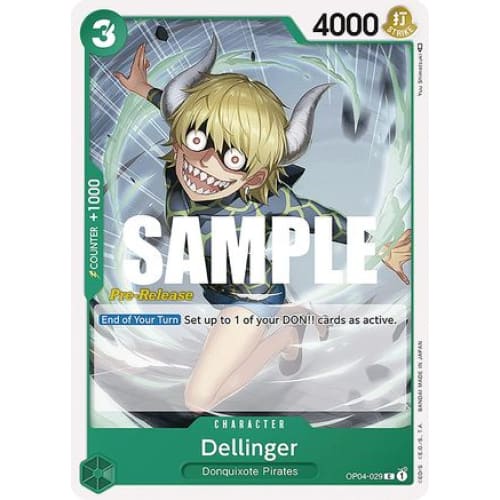 Dellinger OP04-029 C Kingdoms of Intrigue Pre-Release Cards