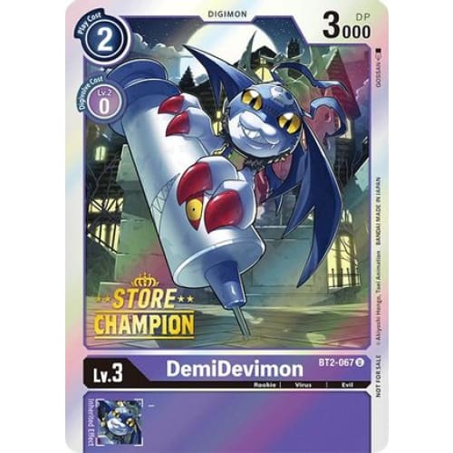 DemiDevimon - BT2-067 (Store Champion) (BT2-067 U) Promo