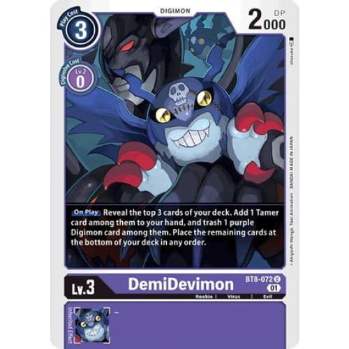 DemiDevimon - BT8-072 - Uncommon - Single