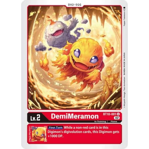 DemiMeramon - BT10-001 - Uncommon - Single
