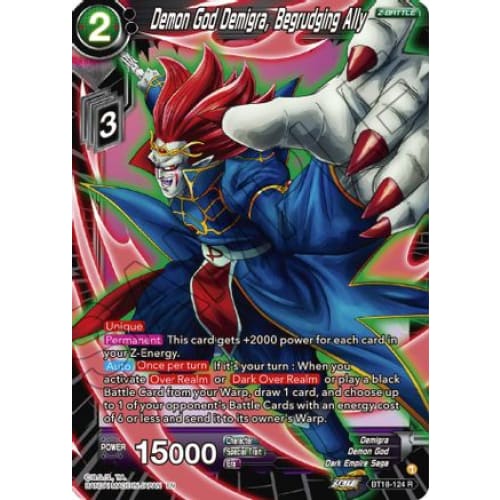Demon God Demigra Begrudging Ally (Dawn of the Z-Legends)