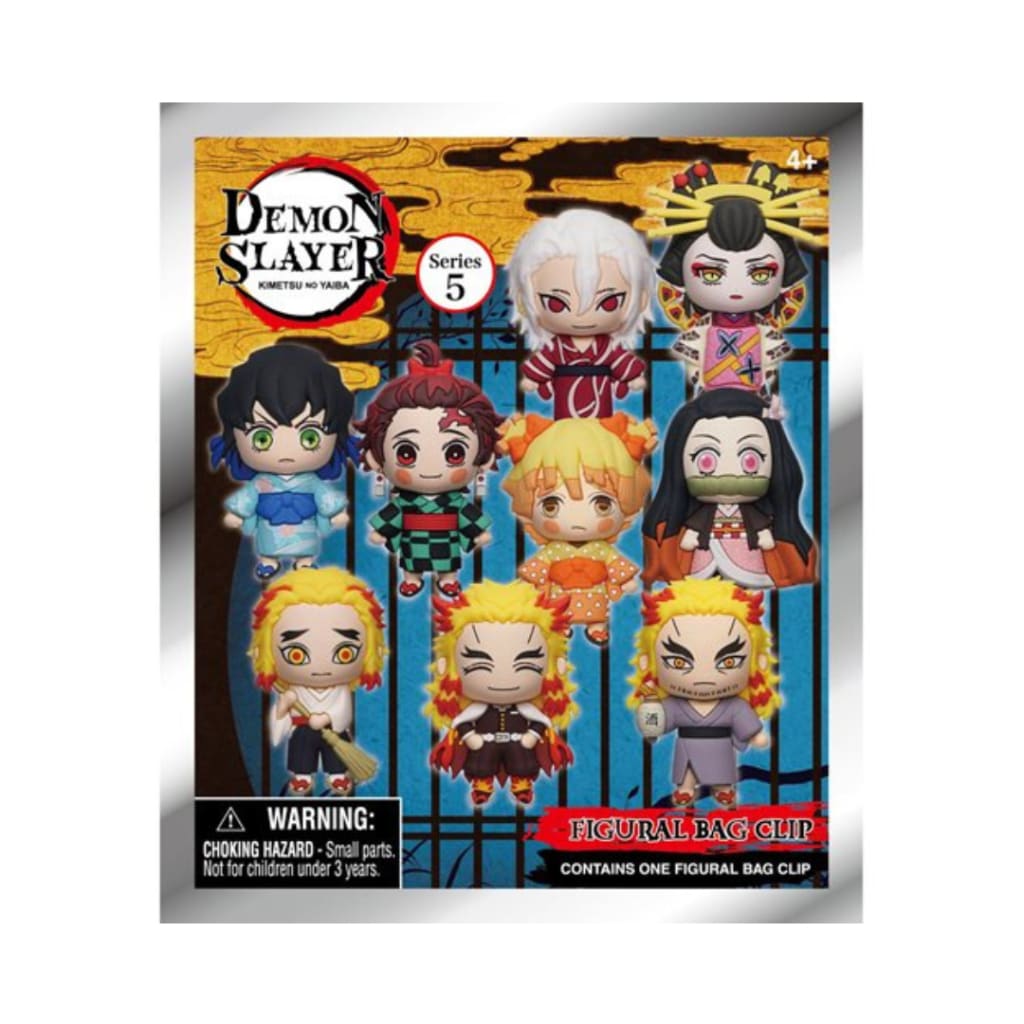 Demon Slayer Series 5 3D Foam Bag Clip Random