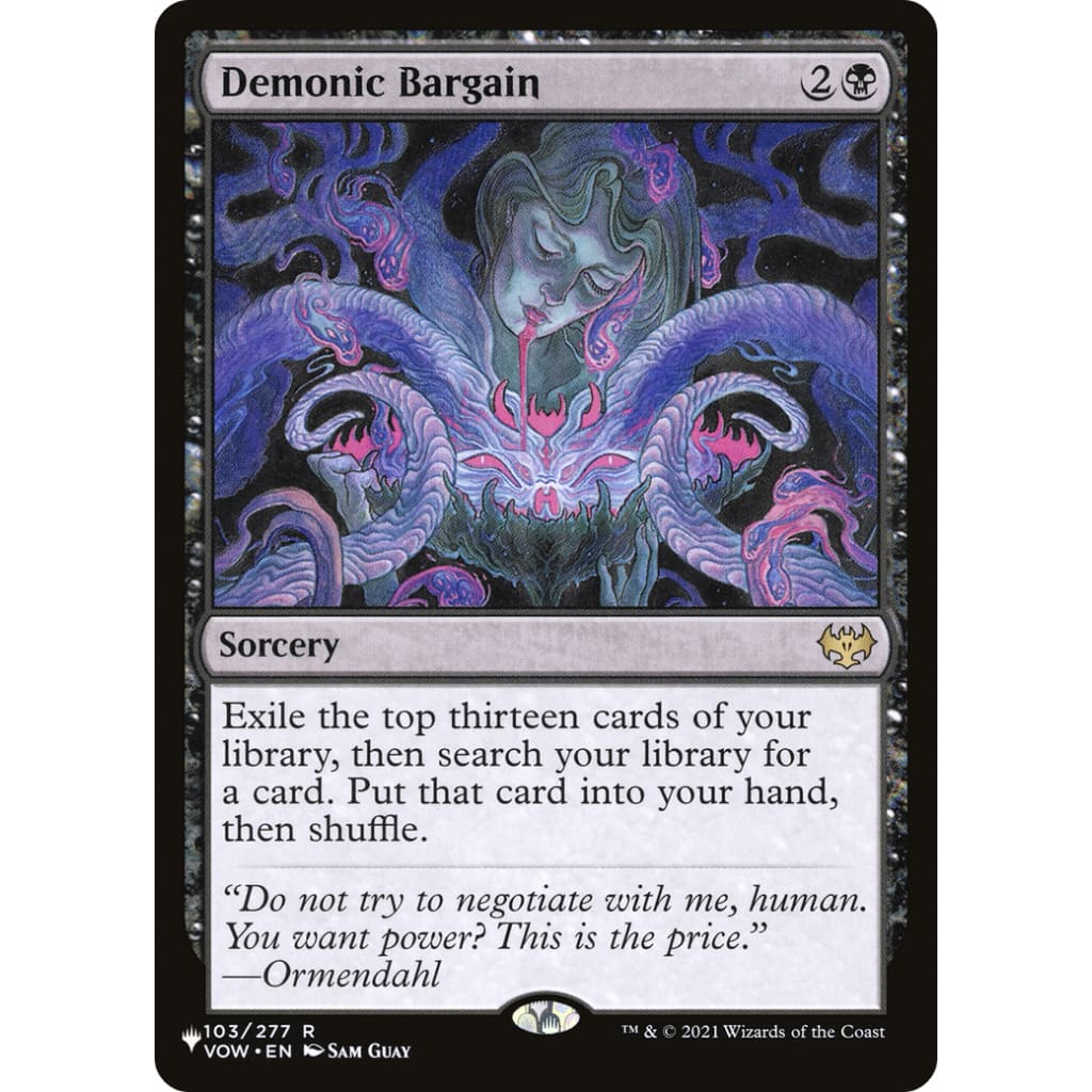 Demonic Bargain (PLST-VOW-103) - Single