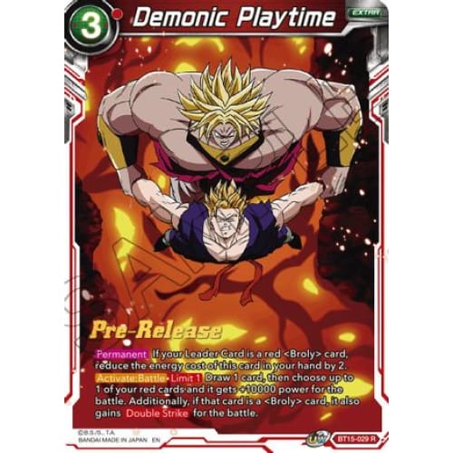 Demonic Playtime (Saiyan Showdown Pre-Release Cards)